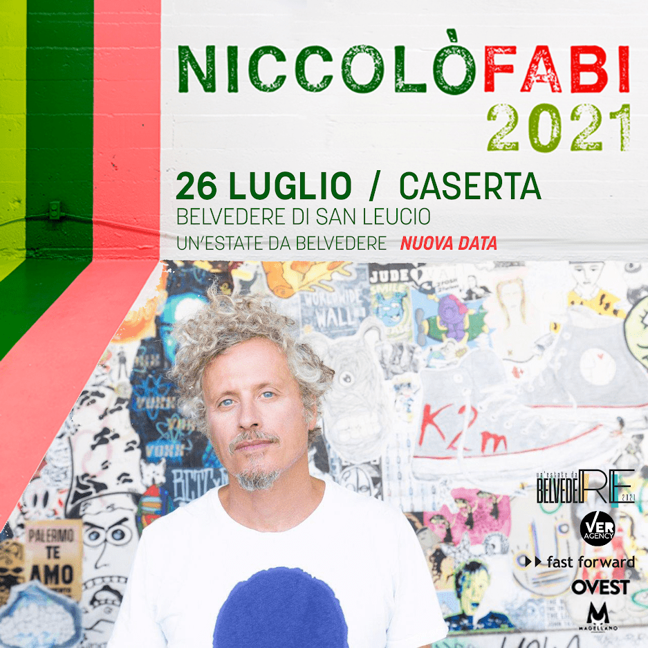 Niccolò Fabi torna a esibirsi in Campania. Il 26 luglio concerto esclusivo al Real Belvedere di San Leucio (Caserta)
