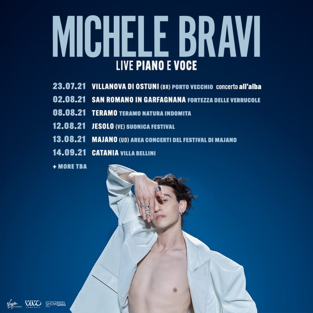 Michele Bravi torna Live Piano e Voce - Annunciate le date estive