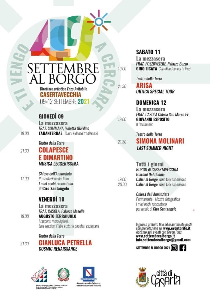 Colapesce e Dimartino inaugurano la 49esima edizione di Settembre al Borgo - Il Programma