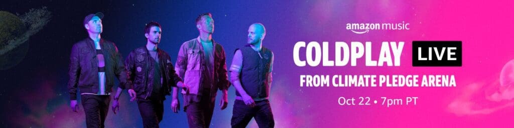 Amazon Music presenta l’esclusivo concerto dei Coldplay al Climate Pledge Arena 1