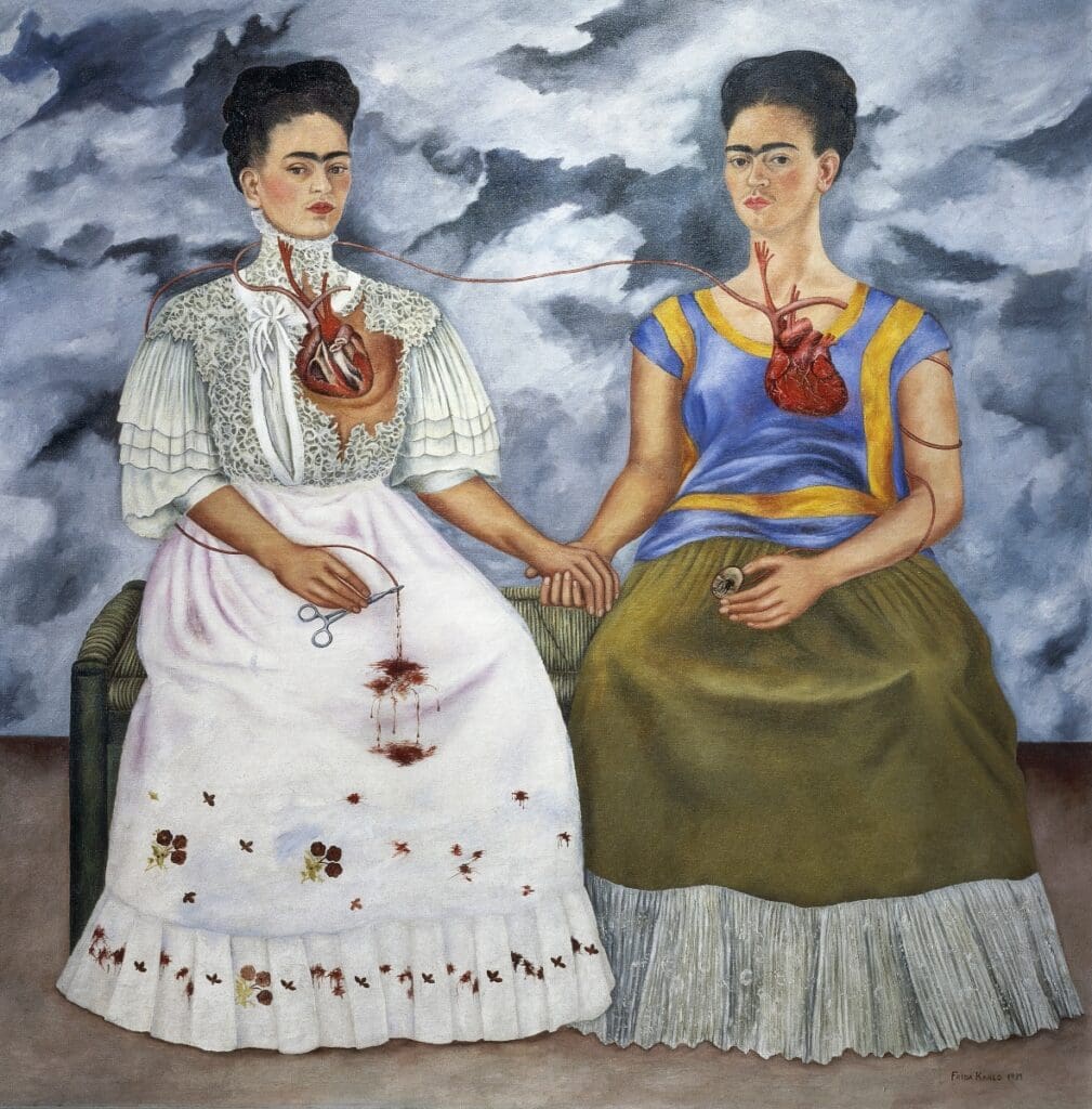 The Two Fridas, 1939, Frida Kahlo, Museo de Arte Moderno, Photo © Bridgeman Images 